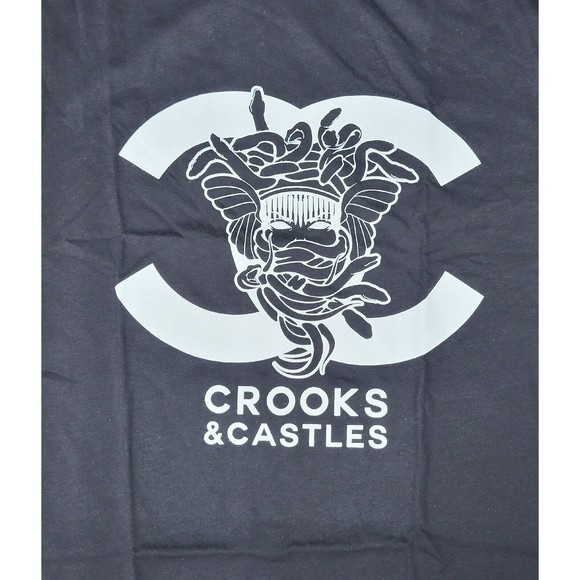 Crooks & Castles Black Color / Small Size  Medusa Graphics Tee - Picture 3 of 4